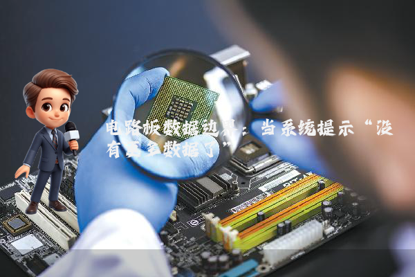 电路板数据边界：当系统提示“没有更多数据了”