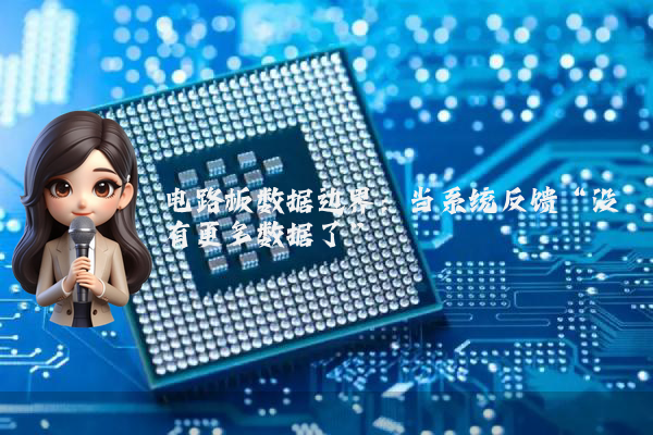 电路板数据边界：当系统反馈“没有更多数据了”